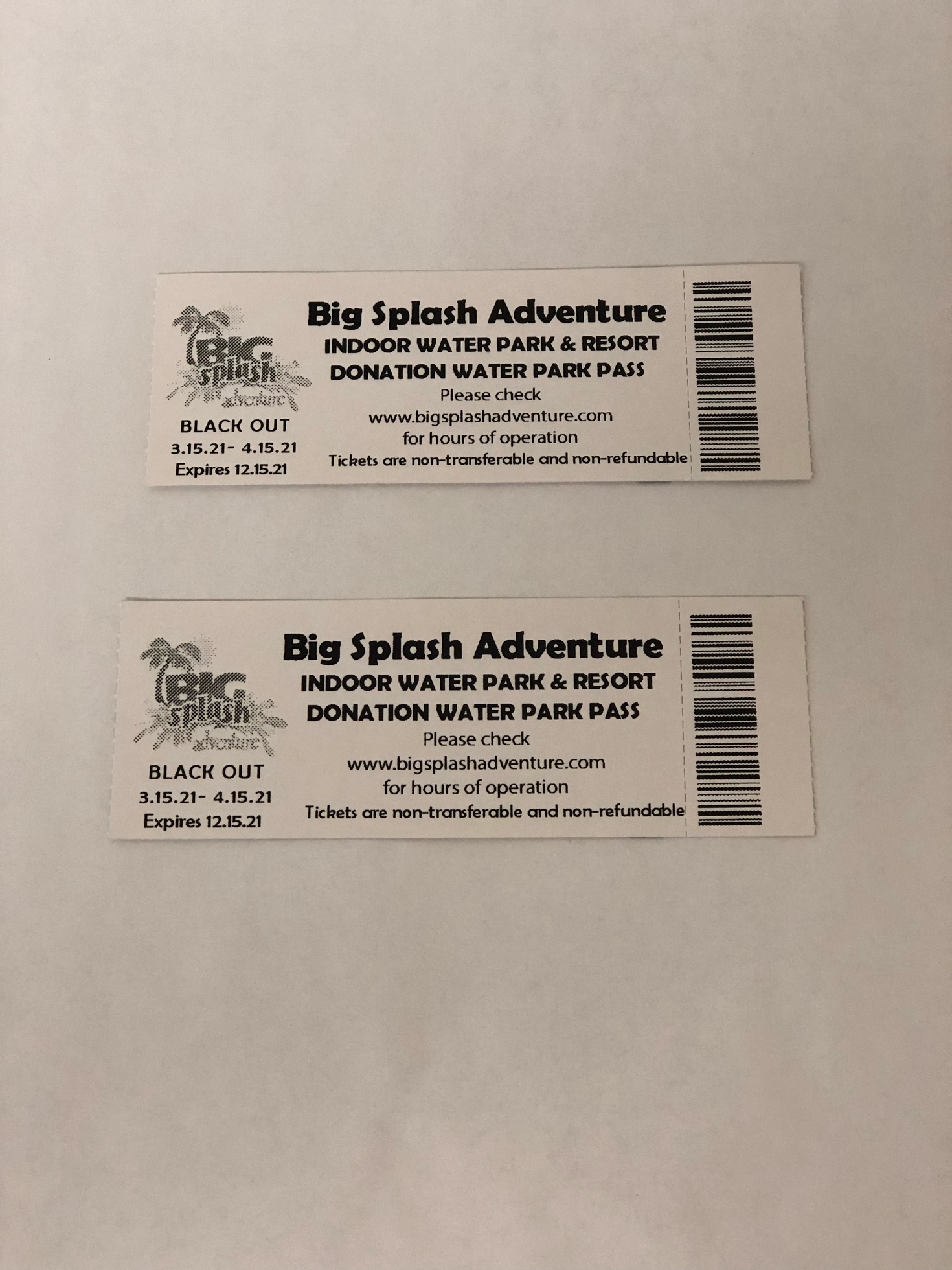 Two Day Passes to French Lick Big Splash Adventure Aurora's Trivia